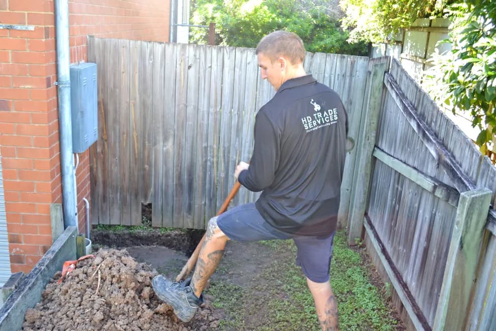 Drain excavation
