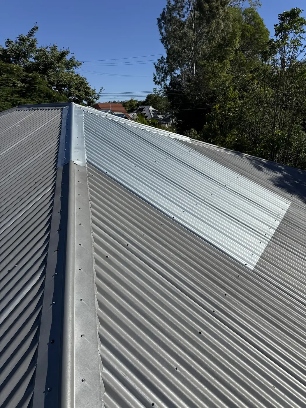 Rooftop AC unit gone, roof closed up properly - after