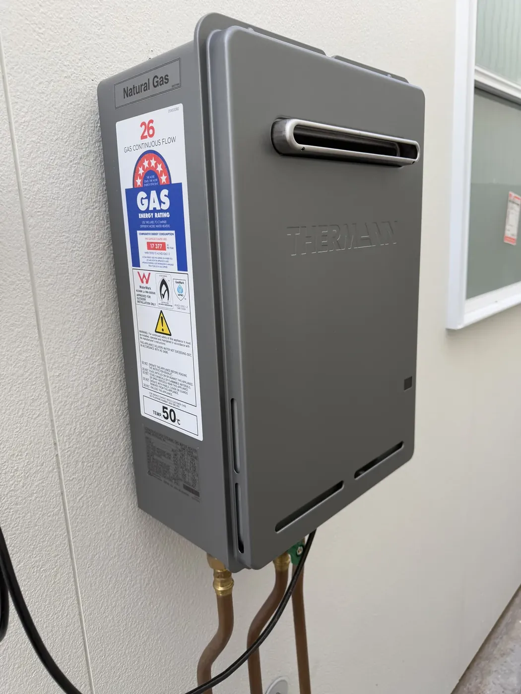 Thermann continuous flow installed - after