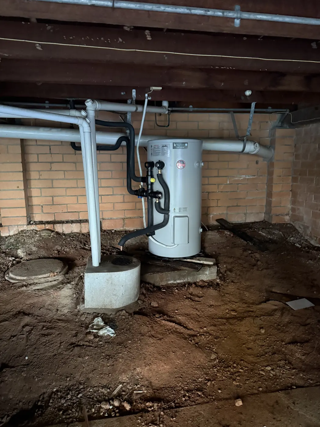 Under-house tank changeover - after